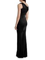 Sahara Draped Column Gown