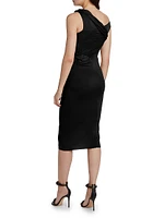 Sahara Draped Midi-Dress