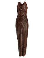 Poppy Ruched Column Gown