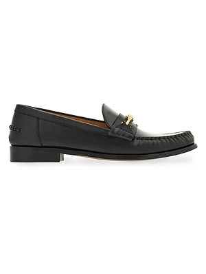 Harry Logo Leather Bit Loafers