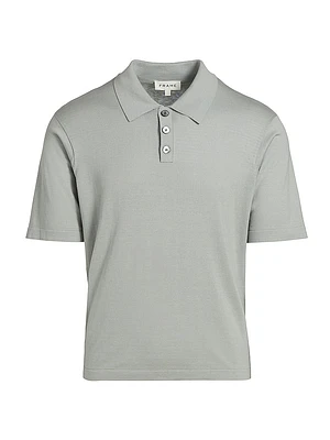 Silk-Cotton Polo Shirt