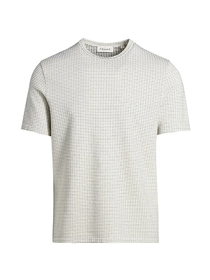 Jacquard Stripe Crewneck T-Shirt