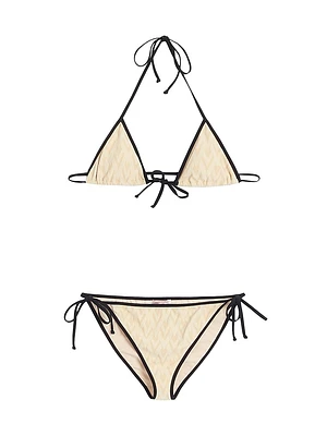 Toute La V Lycra Jacquard Bikini