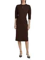 Milano Stitch Jersey Midi-Dress