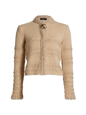 Boucle Striped Cardigan
