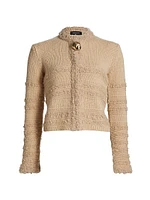 Boucle Striped Cardigan