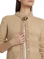 Boucle Striped Cardigan