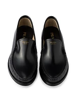 Brushed Leather Loafers