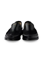 Brushed Leather Loafers