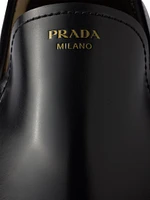 Brushed Leather Loafers