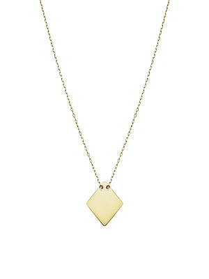 14K Yellow Gold Turin Pendant Choker
