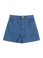 Lightweight Denim Shorts