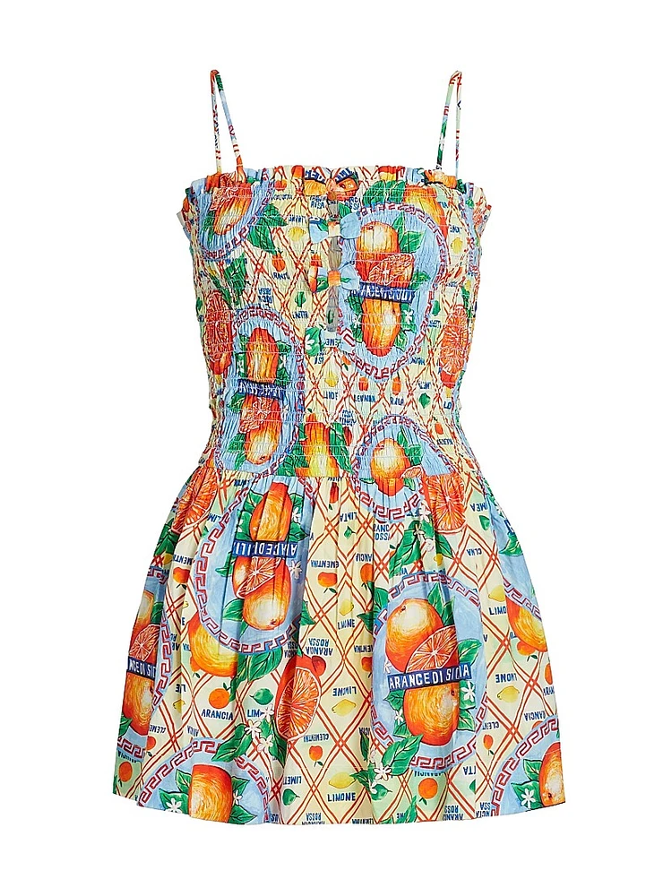 Fleur Shirred Mini Dress