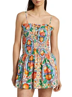 Fleur Shirred Mini Dress