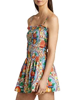 Fleur Shirred Mini Dress