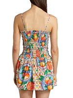 Fleur Shirred Mini Dress