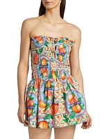 Fleur Shirred Mini Dress