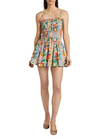 Fleur Shirred Mini Dress