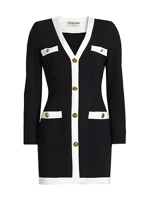 Toluke Bic Button-Front Minidress