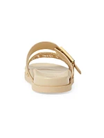 Fendi Feel Woven Double Strap Slides