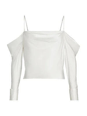 Cavallo Silk Off-the-Shoulder Top