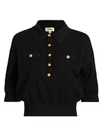 Masaki Knit Short-Sleeve Sweater