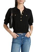 Masaki Knit Short-Sleeve Sweater