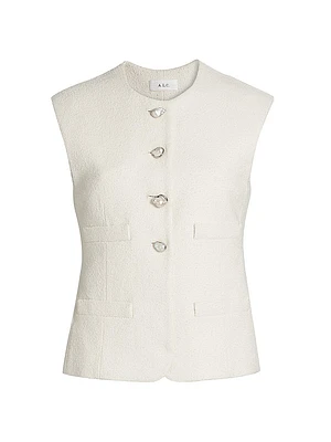 Georgie Cotton-Blend Vest