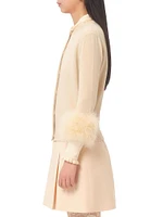 Cardigan with Feathers