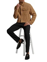 Perforated Suede Jacket