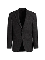 Virgin Wool-Blend Blazer
