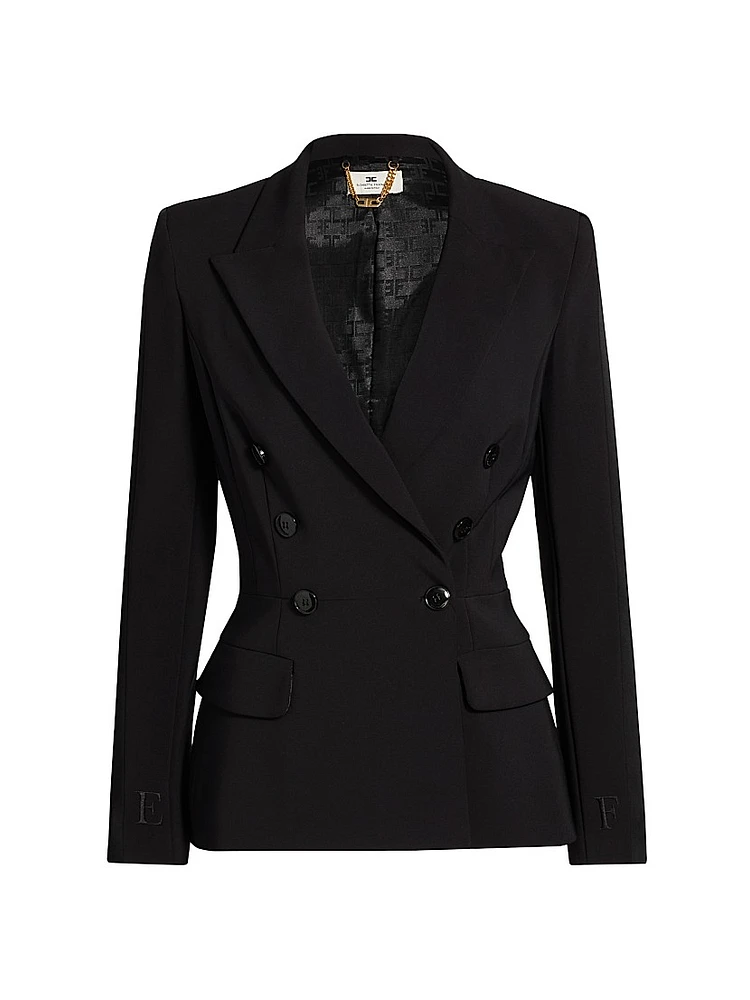 Slim-Fit Double-Breasted Jacket