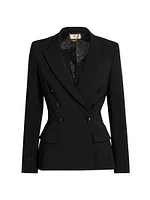 Slim-Fit Double-Breasted Jacket