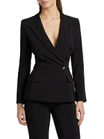 Slim-Fit Double-Breasted Jacket