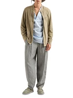 Suede Snap-Front Jacket