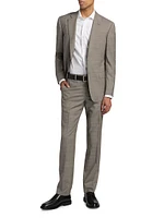 Windowpane Plaid Wool Suit