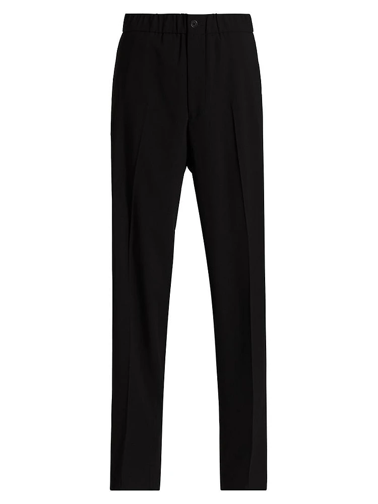Crease-Front Wool Trousers