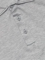 Lux Silk-Cotton Jersey Polo Shirt