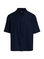 Seersucker V-Neck Shirt