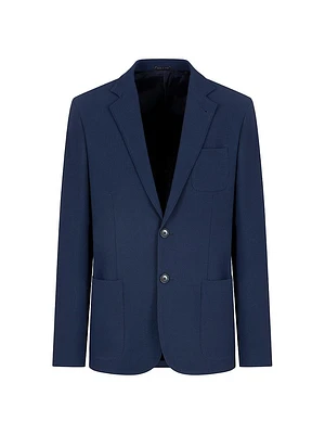 Seersucker Virgin Wool Blazer