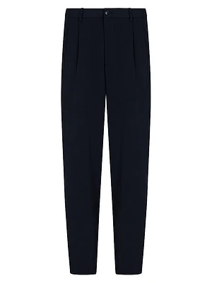 Pleated Virgin Wool Trousers