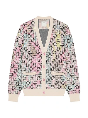 Multicolor Cardigan Monogram 72 Cotton