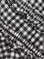 Gingham Taffeta Minidress
