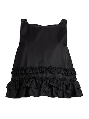 Frilled Duchesse Satin Top