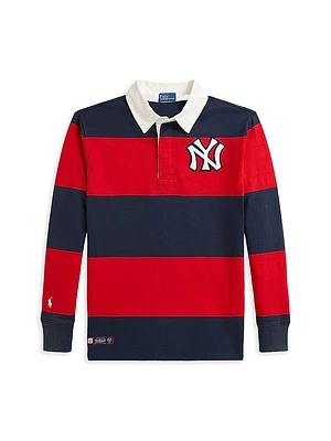 Little Boy's & MLB Striped Rugby Shirt