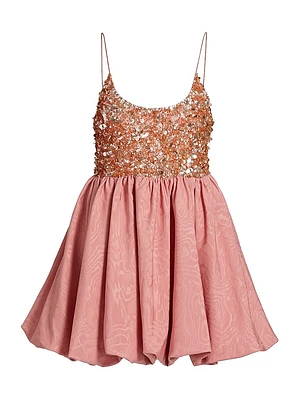 Nessa Sequined Bubble Minidress