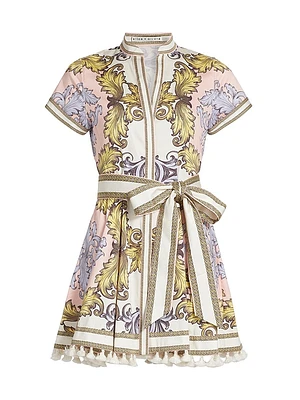 Lucy Filigree Belted Minidress