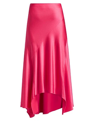 Rosa Asymmetric Slip Skirt