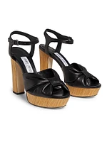 Heloise 120MM Leather Platform Sandals