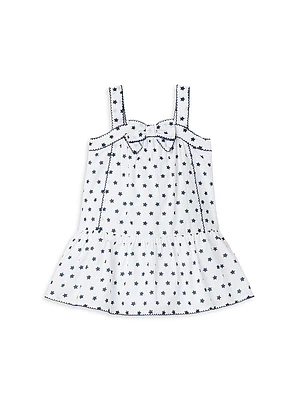 Little Girl's & Star Drop-Waist Dress